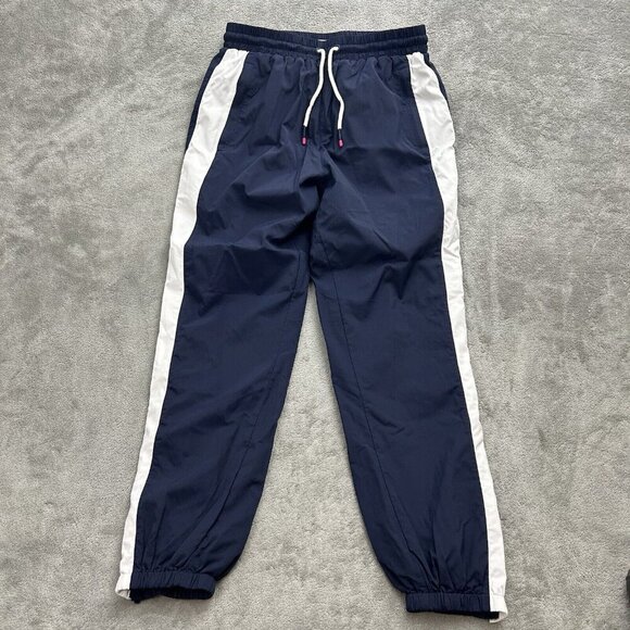 Tory Burch Sport Sweatpants Women's Size XS Track Pants Jogger Blue W/ Stripe - Picture 1 of 15